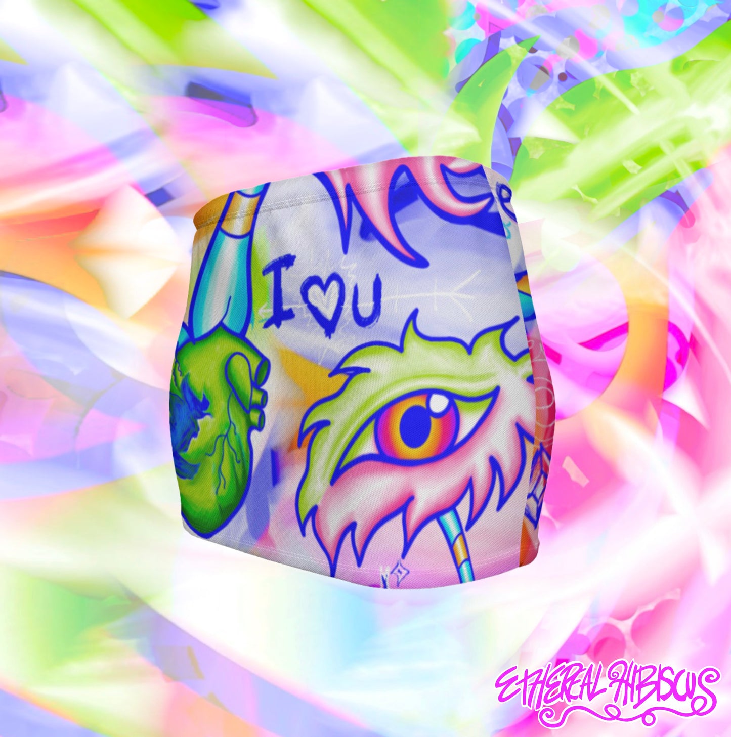 "U Will Be Ok" Micro Mini Skirt