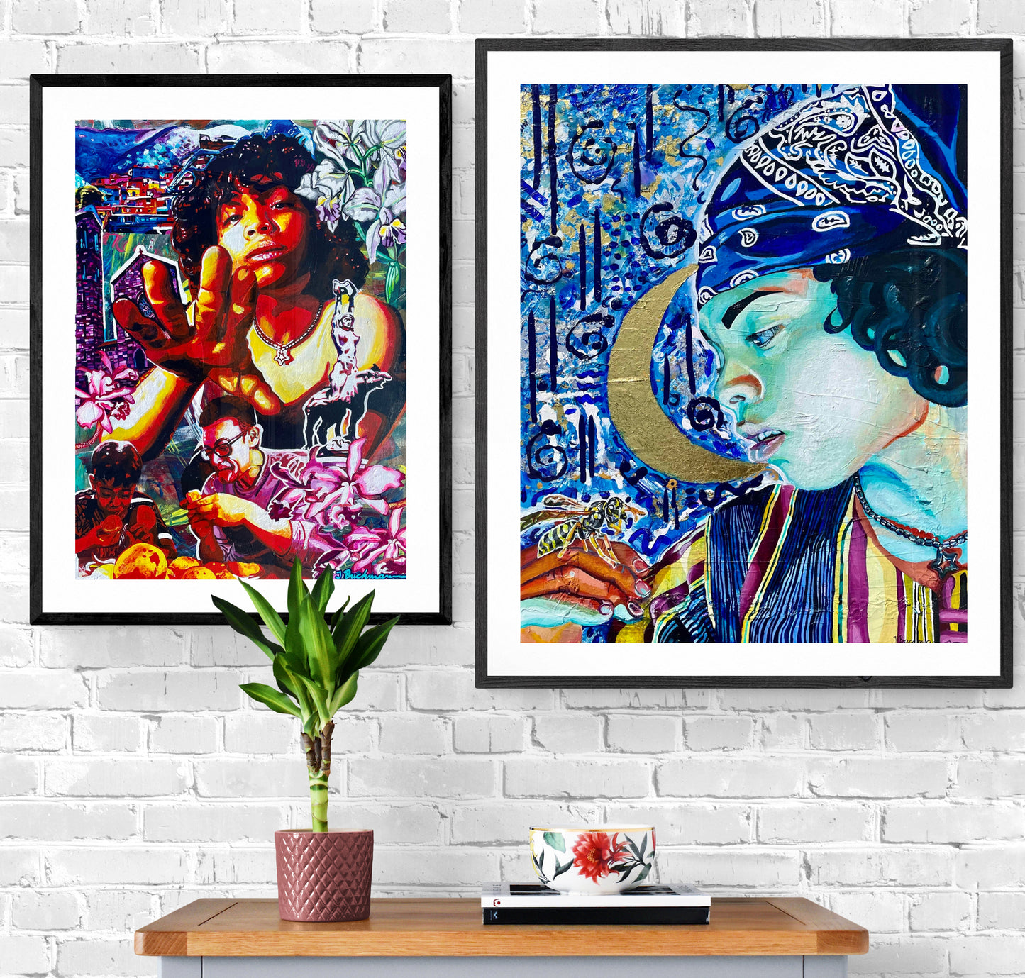 "Displaced "- 11x17 Venezuelan Art Print for Latino Indigenous Cultural Spaces
